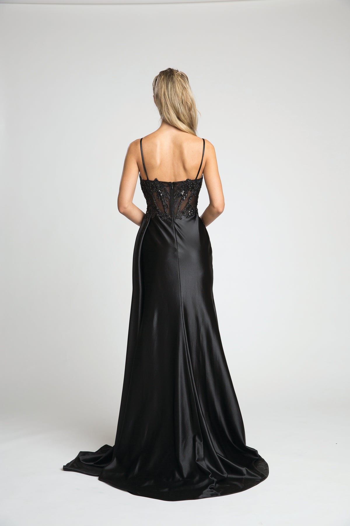 Fiesta 67059 Slit Leg Corset Dress - NORMA REED