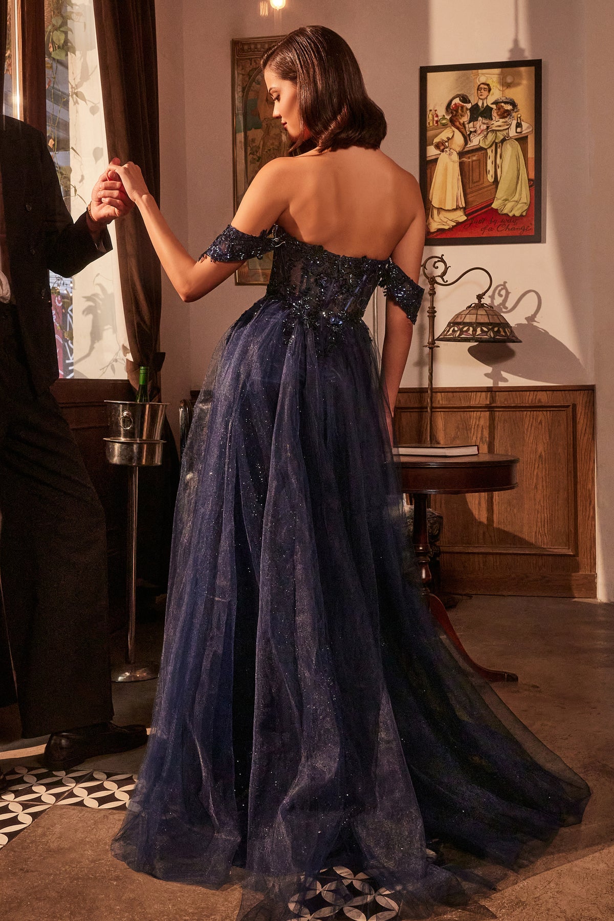 Ladivine KV1126 Layered Tulle A Line Dress - NORMA REED