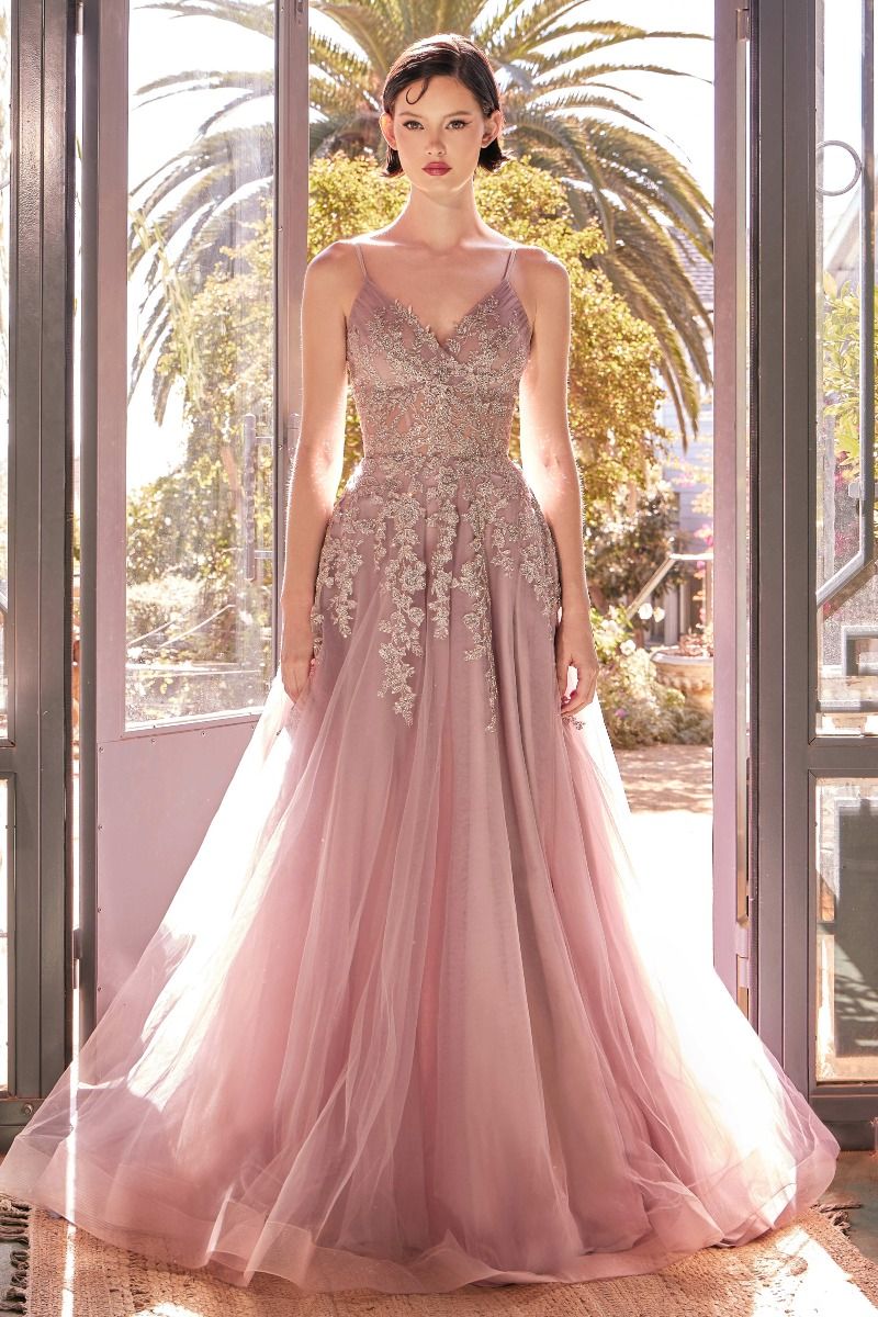 Andrea & Leo A1416 Lace & Tulle Gown - NORMA REED
