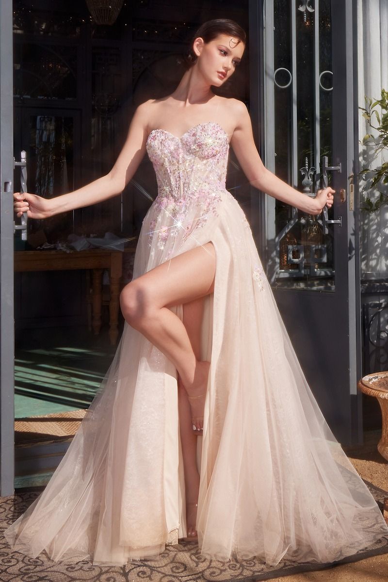 Andrea & Leo A1468 Summer Garden Floral Gown - NORMA REED