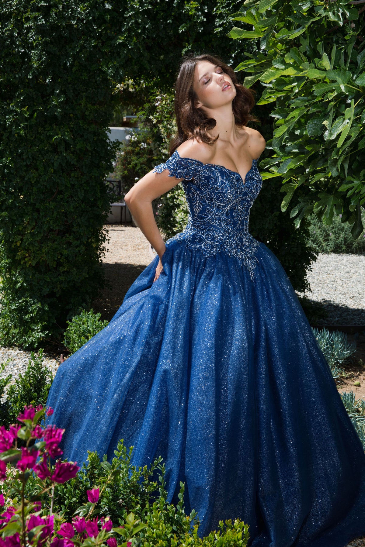 Navy Quinceanera Dresses
