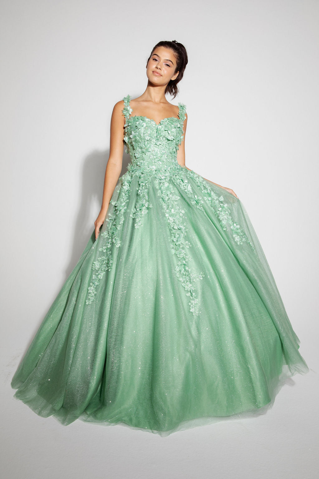 Sage Quinceanera Dresses