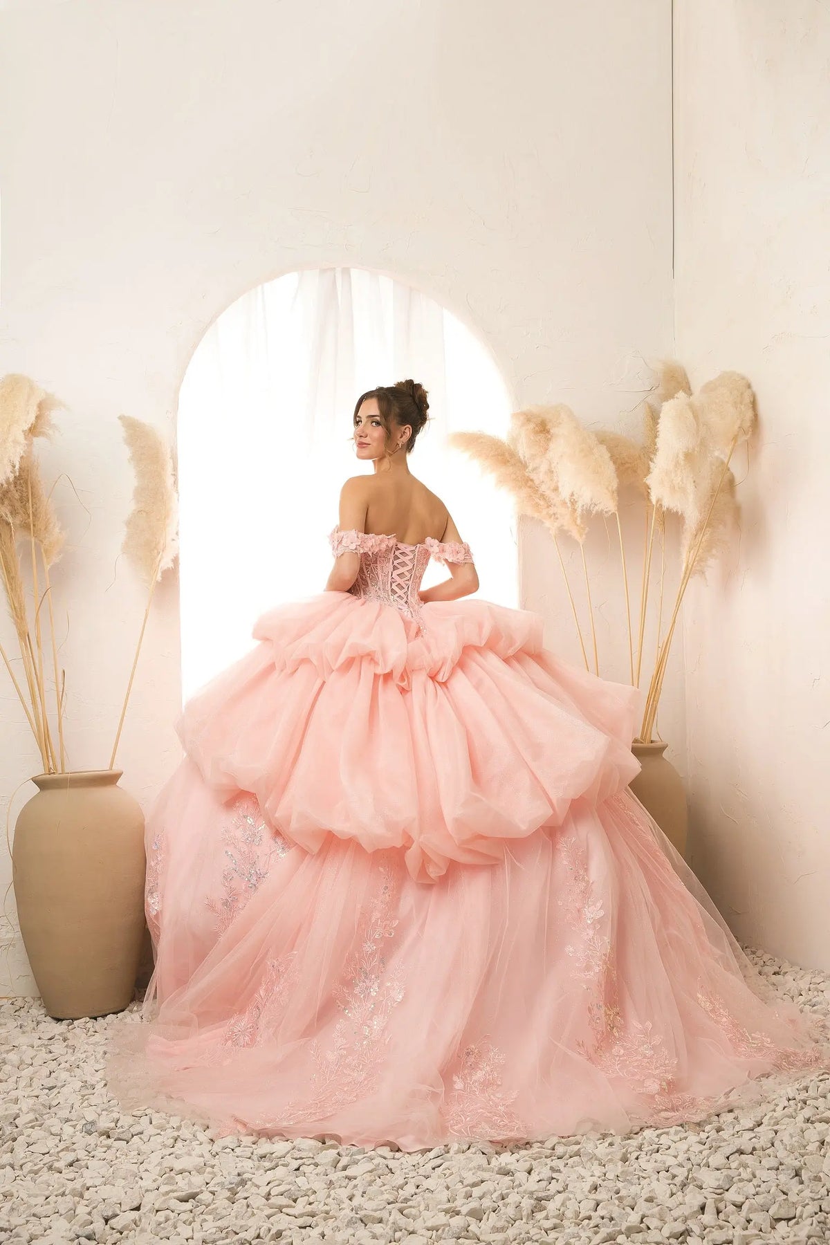 Fiesta Fashion 10329 Floral Corset Ball Gown