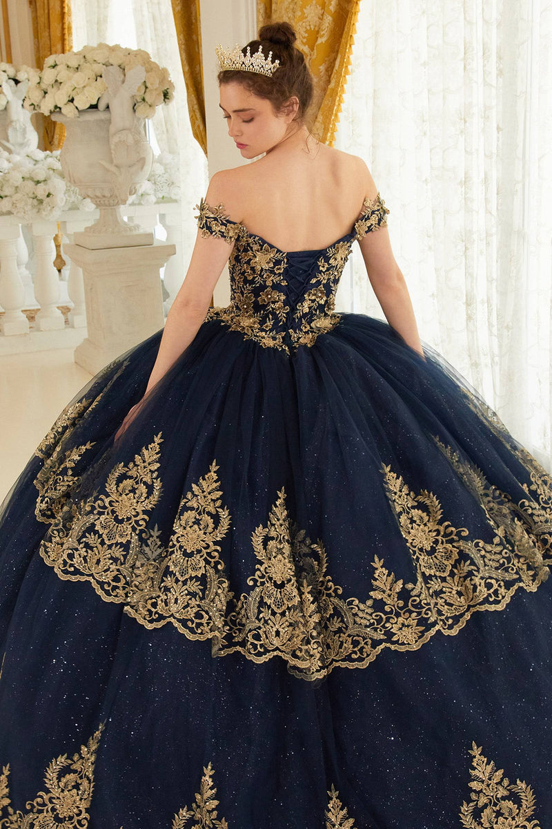 Cinderella Divine 15705 Ladivine Layered Lace Quince Ball Gown - NORMA REED