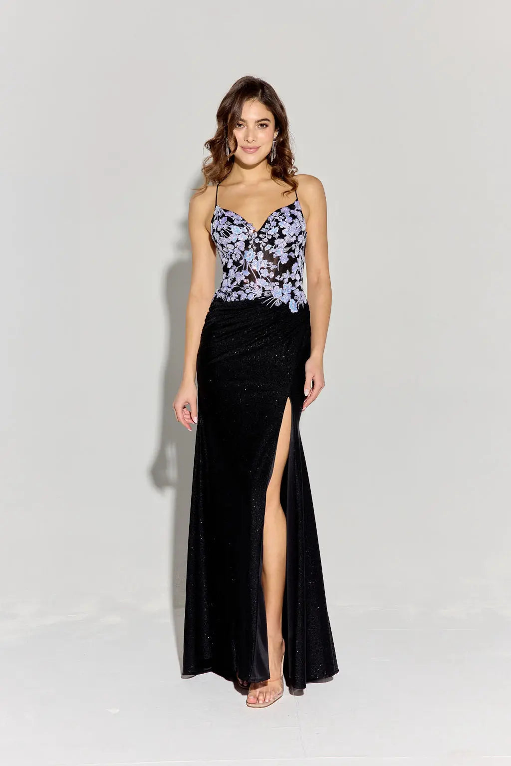 Eureka 9969 Glittering Satin Jersey Dress - NORMA REED