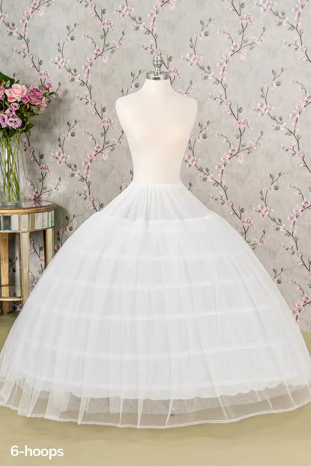 Elizabeth K GL9005 6-Hoops 2 Layers Tulle Petticoat | Full Ball Gown Elizabeth K