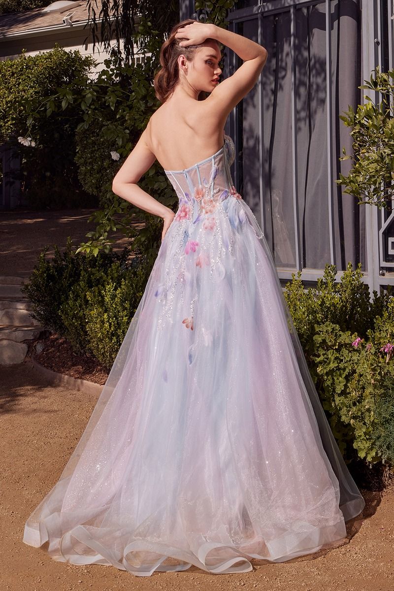 Andrea & Leo A1383 Floral Watercolor Gown