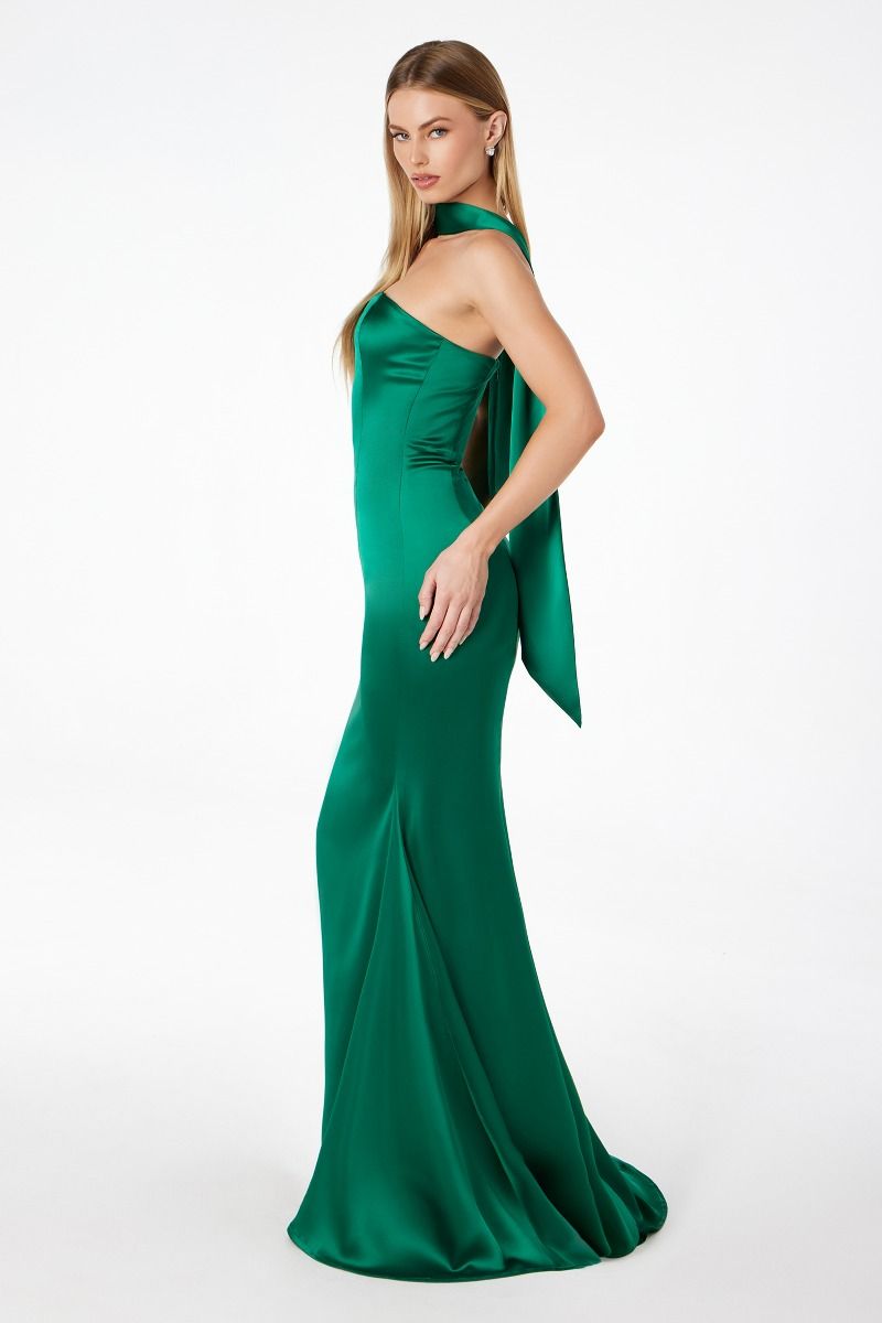 Amoris T201 Strapless Satin Dress