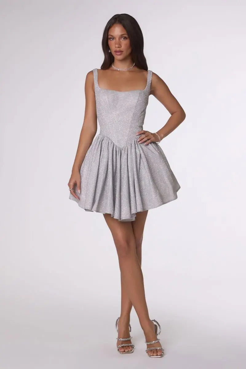 Amoris T738 Fit & Flare Mini Dress