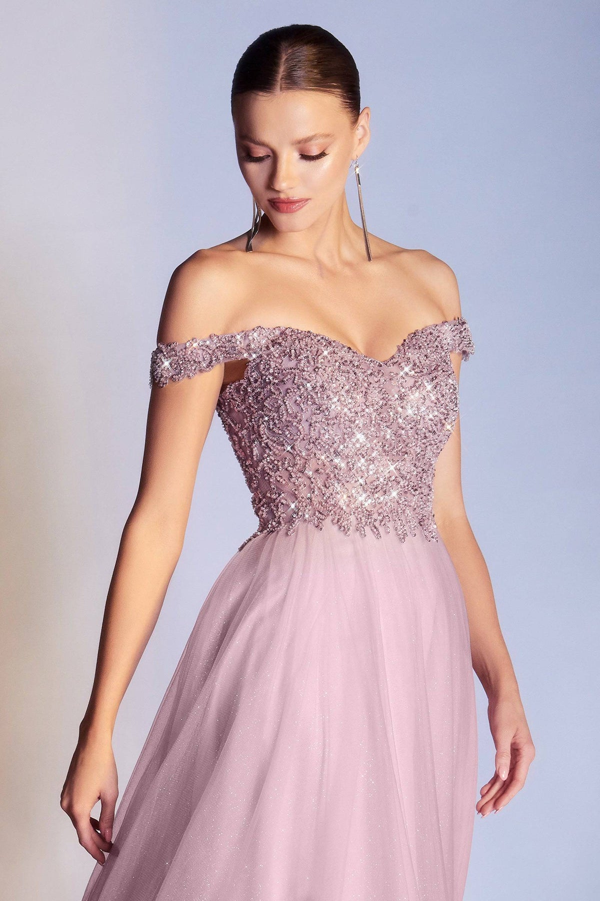 Jawdropping Princess Ball Gown with Glitter Bodice and Layered Skirt #CDCD0177 - NORMA REED