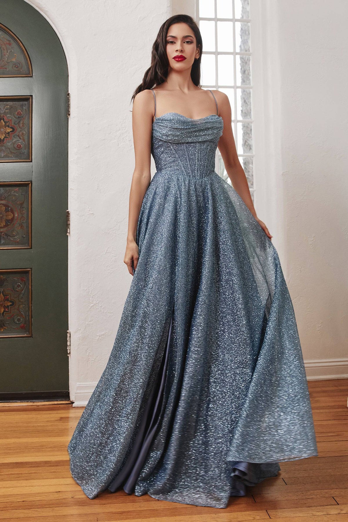 Cinderella Divine CD252 Glittering Metallic Ball Gown - Norma Reed - NORMA REED